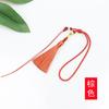 Estilo Étnico Pulsera Pequeña Redonda de Cuerda Tejida a Mano Bolsa de Cuerda Material de Cuerda Bashan Cristal Esmeralda Borla Wen Play Colgante