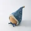 Chapéu de elfo pontudo vintage, chapéu com abas de orelha de renda de cinco estrelas estilo cowboy, chapéu acessório estiloso