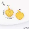 Colgante de Flores Frescas, Moderno y Versátil, Nuevo Colgante de Rosa Esmaltada China, Colgante Personalizado de Trébol de Cuatro Hojas Azul Quemado