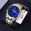 Relojes de comercio exterior transfronterizo, relojes para hombre, relojes impermeables para hombre, relojes con correa de acero, relojes de cuarzo con doble calendario, relojes de moda al por mayor