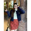 Conjunto Otoño Estilo Coreano Suéter Cárdigan Nuevo Estilo para Mujer Chaqueta de Punto de Invierno Top de Punto Texturizado Trenzado