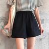 Shorts de cintura alta combinando para mulheres 2024 nova primavera e outono verão novas calças de pernas largas slim outer use calças casuais soltas