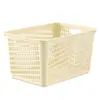 Cesta de almacenamiento de plástico caja de almacenamiento de artículos de escritorio rectangular cesta pequeña para guardar refrigerios y juguetes de jardín de niños