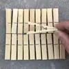 Clip para ropa de secado directo de fábrica, clip para calcetines fijo 20, clip a prueba de viento para sombreros, clip de bambú natural