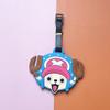 En stock una pieza etiqueta de embarque de consignación accesorios Dibujos animados Dibujos animados adornos para equipaje PVC pegamento flexible etiqueta de equipaje creativa