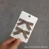 Grampo de Cabelo Infantil Original Retrô Literário e Fofo Cor de Café Pepita Mini Laço Par de Presilhas Presilha Lateral Presilha para Franja