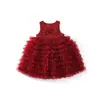 Direto da fábrica fonte: Vestido de princesa 2026, saia bufante de outono, roupa de Ano Novo, conjunto de colete estilo Chanel pequeno feito de fábrica, novo design de tutu