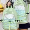 2026 Nueva Mochila Deportiva Casual Bloque de Color Mochila de Senderismo Retro Ligera Deportes al Aire Libre Estudiante Mochila Escolar