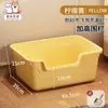 Inodoro para gatos extragrande antisalpicaduras, lavabo gigante abierto para gatos, lavabo extragrande para gatos pequeños