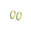 Pendientes Exquisitos de Ópalo Ins Estilo Coreano Plata de Ley 925 de Gama Alta Brazaletes de Oreja de Ópalo Fantasía Para Dormir Sin Quitarse Aro de Oreja Personalizado