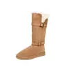 Primer Encuentro Ji Suela Gruesa Dos Usos Aterciopelado Engrosado Botas de Nieve Mujer Invierno Cálido Moda Zapatos de Algodón Versátiles Modernos Botas Largas de Media Caña