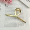 Clip de metal coreano para la cabeza, accesorio para el cabello con bola y lazo pequeño de aleación, ideal para flequillo de celebridades cibernéticas.