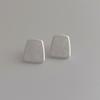 Pendientes de Corazón Flor Perla de Metal de Diseño Simple y Único para Mujer Plata S925 Pendientes Versátiles para el Día a Día