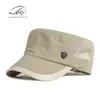 Chapéu de Secagem Rápida para Homens, Chapéu de Proteção Solar para Primavera e Verão, Boné com Aba de Malha Fina e Respirável, Chapéu Casual de Topo Plano para Mulheres, Moderno