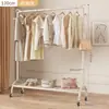 Perchero de Ropa con Ruedas de Alta Resistencia con Perchas, de Pie, para Uso Doméstico en el Dormitorio, Estante Móvil de Almacenamiento para Ropa de Niños
