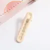 Pinza para el Cabello con Diseño Lateral Ondulado, Pinza Metálica Hueca de Color Caramelo de Alta Gama, Pinza para Flequillo, Accesorio para el Cabello de Pato, Adorno Lindo para el Cabello