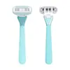 Barbeador feminino de 5 lâminas barbeador feminino manual cabeça substituível depilador axila depilação do corpo inteiro