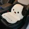 Cojín para asiento de coche personalizado por el fabricante con diseño de gato de dibujos animados, respaldo y cojín de asiento integrados, cojín de asiento de coche interior de felpa