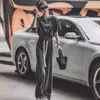 Traje de Moda Deportiva Salt para Mujer Verano Nuevo Holgado Estilo Coreano Nicho Manga Corta Moderno Casual Conjunto de Dos Piezas Pantalones Modernos