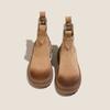 Botas Martin de Suela Gruesa para Mujer, Nuevo Estilo Otoño e Invierno, Botines Chelsea para Mujer con Forro de Felpa, Botas Británicas para Mujer, Botas Versátiles que Aumentan la Altura
