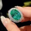 Joia Zhuangsheng 2025 nova banhada a ouro cobre ninho de pássaro simulação terno verde Chopala feminino 15*20-13*18