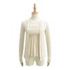 Temperamento Estilo Lujuria Pura Sexy Traje Top de Tubo 2025 Verano Nuevo Boca Plana con Almohadilla para el Busto Tirantes + Cárdigan