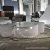 Banqueta de Concreto Translúcido de Alto Desempenho em Fibra de Vidro Jardim Externo Grc Tyco Pedra Árvore Piscina Criativa Assento Uhpc