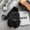 Saco peito masculino e feminino marca de moda mensageiro bolsa cintura ins moda cor de contraste estilo japonês 2022 novos meninos bolsa de ombro bolsa casal