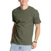 Camiseta de Verano Transfronteriza Talla Europea Exportación Europea y Americana para Hombre Camiseta Casual de Algodón Color Sólido Manga Corta Holgada para Hombre
