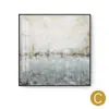 Pintura Abstrata Preto e Branco Montanha de Neve Luxo Leve Pintura Decorativa Moderna para Entrada de Sala de Estar Luxo Leve Pintura para Pendurar no Fundo de Sofá Nórdico