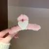 Peluche de Amor de Corea del Sur Accesorios para el Cabello de Otoño e Invierno Pinza para el Cabello de Otoño Pinza Agarradora para la Parte Posterior de la Cabeza de Niña Pinza Agarradora Grande para el Cabello Pinza de Tiburón