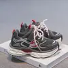 Zapatillas deportivas tipo "dad shoes" con bloques de color para niños, nuevos zapatos infantiles otoño 2026 al por mayor, niños, niñas, estudiantes, zapatillas deportivas