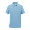 Polo de algodón puro overol con logo impreso personalizado solapa manga corta grupo empresarial camisa cultural personalizada bordado patrón personalizado