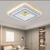 Lámpara de cristal para sala de estar, lámpara de techo para dormitorio, elegante y sencilla lámpara rectangular para comedor y estudio, accesorio de iluminación Zhongshan para uso doméstico