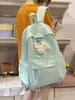 Mochila Verde Doce Borboleta para Alunas, Alta Estética, Grande Capacidade, Mochila Escolar Leve, Mochila Diária, Novo Modelo 2026