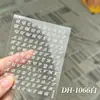 Venda Direta da Fábrica Adesivos de Unha Laser Embossados Impermeáveis Gótico Fonte Irregular Adesivos de Decoração de Unha DIY