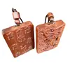 Colgante de Madera de Azufaifo Rayo Natural Lagerstroemia Mirto Tableta Bendición Taoísta por Talla en Madera Mango Manual Tarjeta de Protección Corporal Tarjeta de Sin Ánimo Colgante