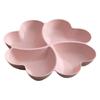 Trébol de Cuatro Hojas de la Suerte Plato Creativo de Corazón para Frutas Plato para Snacks Caja de Almacenamiento para Sala de Estar Compartimento para Snacks Plato Multifuncional