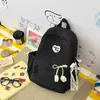 Mochila Simple Estilo Coreano para Mujer, Gran Capacidad, Moderna y Versátil, Bolso Escolar Estilo Universitario para Estudiantes, Mochila Ligera Casual