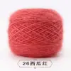 Grande Bola de Fio de Veludo de Esquilo com Fio de Seda Brilhante para Tricô à Mão, Cachecol, Chapéu, Xale de Mohair de Espessura Média Venda Direta Tricô à Mão