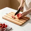 Tabla de Cortar de Bambú Zebra para Comercio Transfronterizo para Uso en el Hogar, Tabla Gruesa de Bambú para Cocina para Cortar Verduras y Amasar Masa