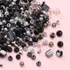 Cuentas de arroz de vidrio de alta calidad Oscuro Oscuro Cuentas redondas DIY Hecho a mano Casero Accesorios para collar pulsera con cuentas