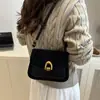 Bolso Sobaco Retro Nicho para Mujer 2025 Nueva Moda Tendencia Estilo Coreano Bolso Cuadrado Pequeño Simple Elegante de Un Hombro Cruzado