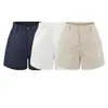 2026 Verano Embellecedor de Piernas~Shorts de lino que hacen las piernas lucir más largas, casual de tiro bajo, que muestra el ombligo, adelgazante, suitable para el uso diario, shorts para mujer