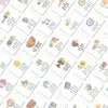 36 Cartas/Pacote, Cartas com Frases Inspiradoras Fofas com Elementos Frescos e Simples, Estilo Desenho à Mão, Cartas de Encorajamento Caloroso e Energia Positiva