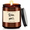 Caja de Regalo de Velas de Aromaterapia para Suministros del Fabricante, Regalo de Cumpleaños Romántico para Amantes, Adornos de Fragancia de Vela de Soja de Vidrio