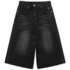 Shorts Jeans Retro Hipster Americano Feminino Outono Novo Design Sense High Street Soltos de Perna Larga Emagrecedores Calças Retas