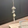 Estilo Ins Carrillón de Viento de Botella Flotante Llavero de Teléfono Colgante Pequeño Medusa Estrella Correa para Bolso Decoración Versátil para Mujeres