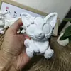 Muñeca de yeso estrella Delu juguete decoración Chica blanca en blanco graffiti para colorear pintura diy para colorear Celebridad de Internet