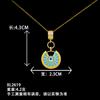 Collar para Mujer Transfronterizo Amazon Europa y América Caliente Combinación de Luna Collar Nicho Versátil Accesorios de Alta Gama